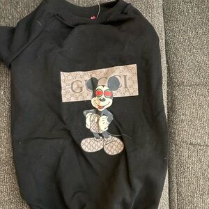 Gucci Black Sweatshirt with Mickey Mouse Design